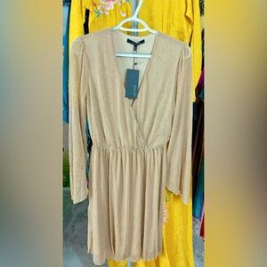 New 19 cooper women’s metallic dress light beautiful fancy xs 0 2 gold 🎁 fancy